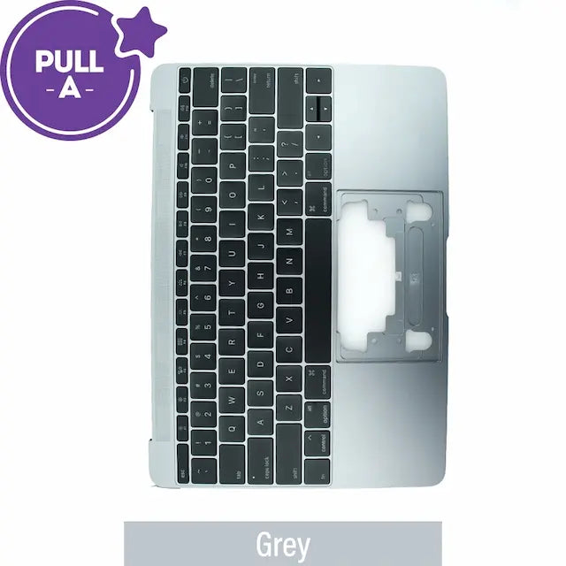 Top Case With Keyboard For MacBook Retina 12" A1534 (2015) (PULL-A)-Grey
