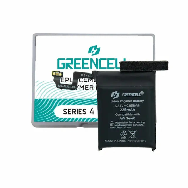 Greencell Apple Watch Series 4 40MM Replacement Battery with Adhesive Strips 225mAh