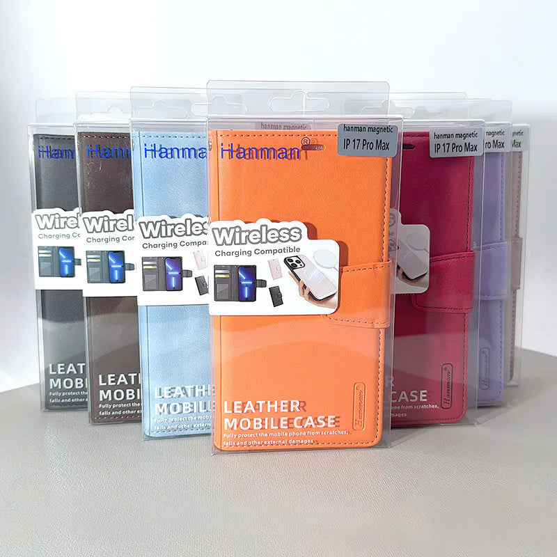 Hanman 2 in 1 Detachable Magnetic Wallet Case for iPhone 18 Pro / 17 Pro