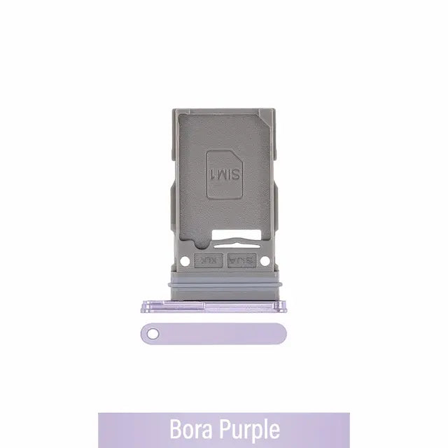 Single SIM Card Tray for Samsung Galaxy S22 S901B / S22 Plus S906B-Bora Purple