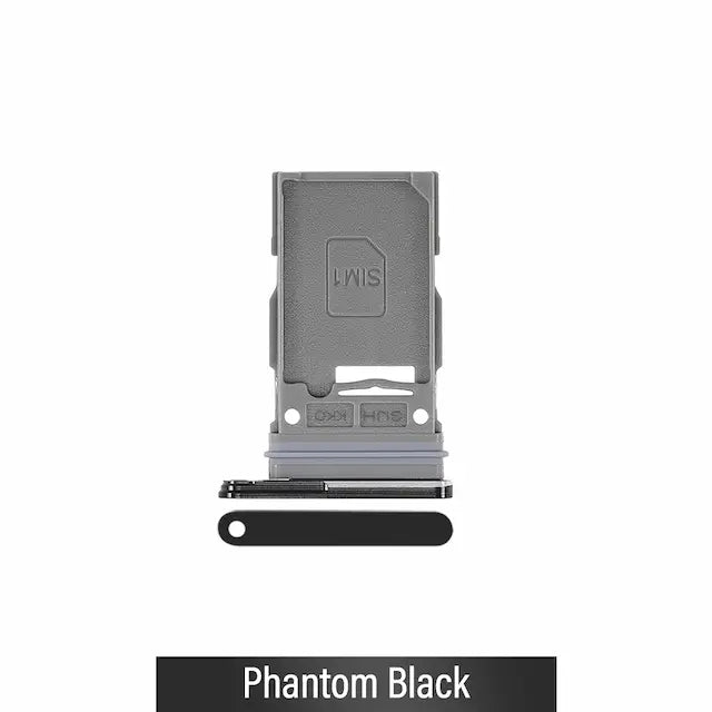 Single SIM Card Tray for Samsung Galaxy S22 Ultra 5G S908B-Phantom Black