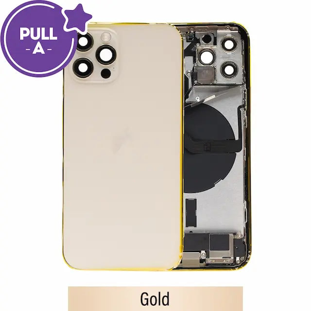 Rear Housing with Full Set Parts for iPhone 12 Pro-Gold (PULL-A)