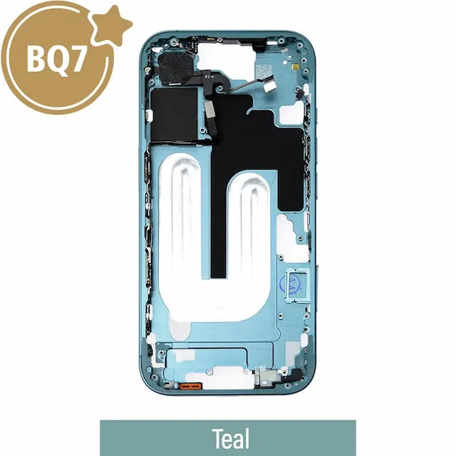 Mid-Frame Housing for iPhone 16 -Teal (With SIM Tray Version) (BQ7)