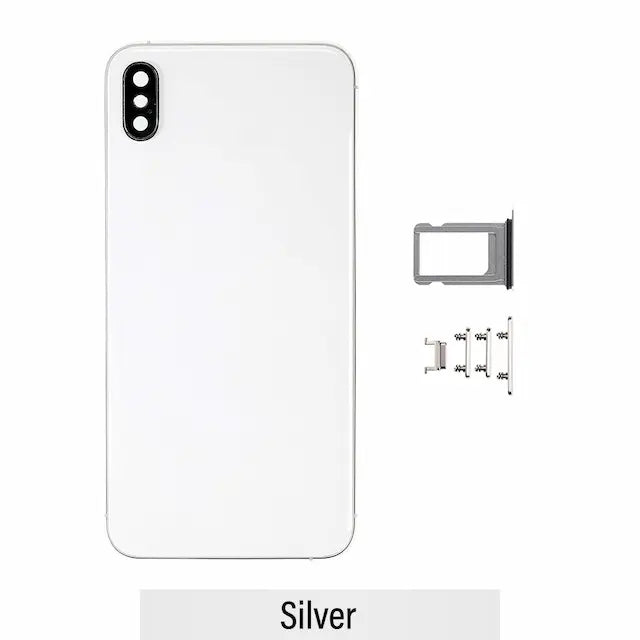 Rear Housing for iPhone XS Max (NO LOGO)-Silver