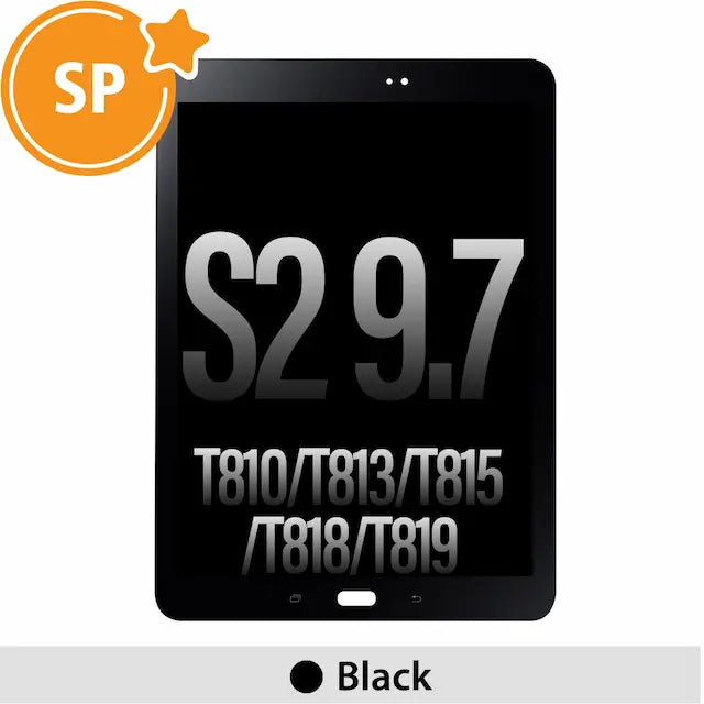 Samsung Galaxy Tab S2 9.7 LTE Screen Digitizer Replacement T810 / T813 / T815 / T818 / T819 GH97-17729A (Service Pack)-Black