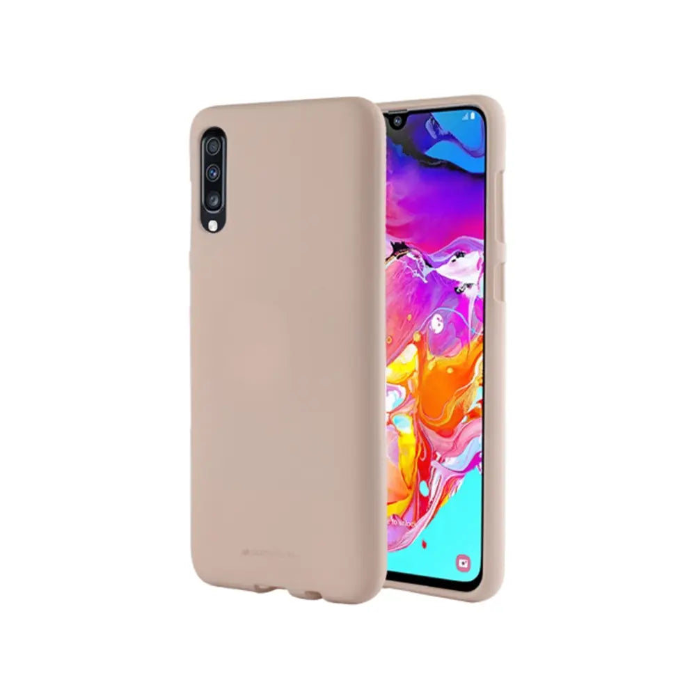 Mercury Soft Feeling Jelly Cover Case for Samsung Galaxy A70-Red