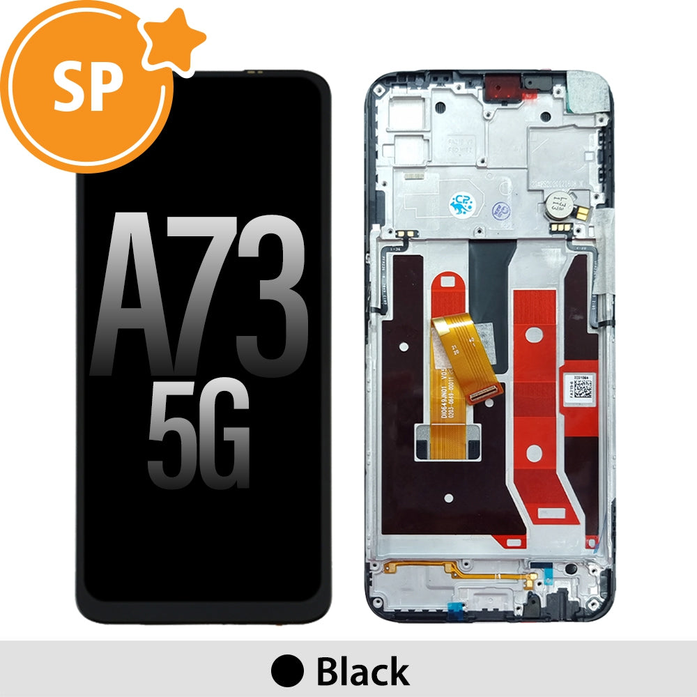 LCD Screen Digitizer Replacement with Frame for OPPO A73 5G (Service Pack)