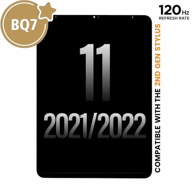 BQ7 LCD Screen Replacement for iPad Pro 11 (2021) / (2022) (120HZ ProMotion) - Black