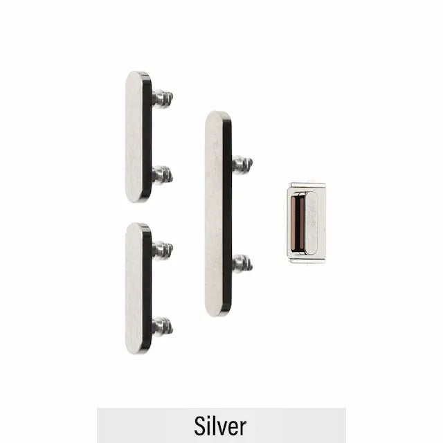 Power & Volume Button Set for iPhone 14 Pro / 14 Pro Max-Silver