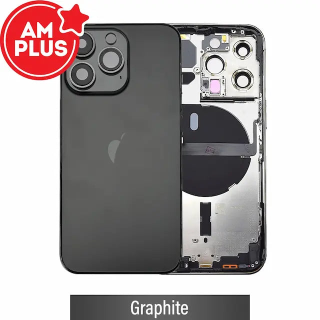 AMPLUS Rear Housing with Small Parts for iPhone 13 Pro-Graphite