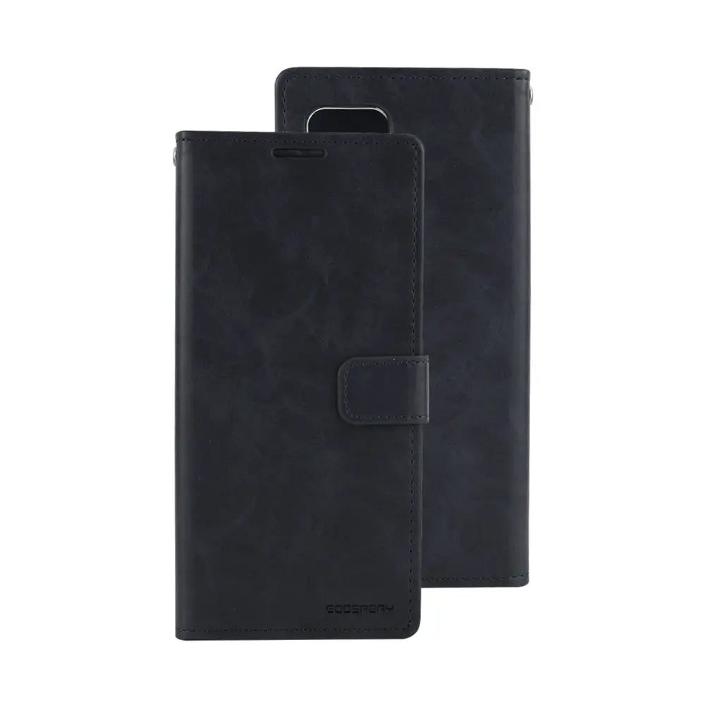 Mercury Blue Moon Diary Cover Case for Samsung Galaxy A22 4G-Black