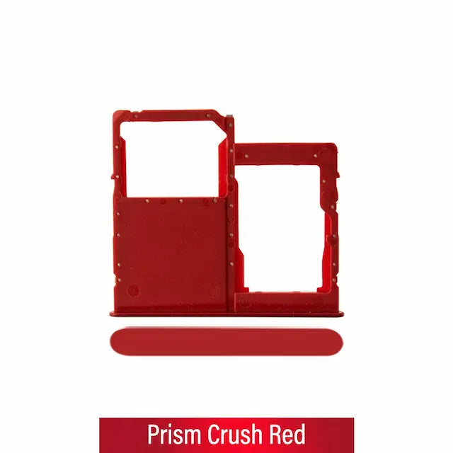 Single SIM Card Tray for Samsung Galaxy A41 A415F-Prism Crush Red