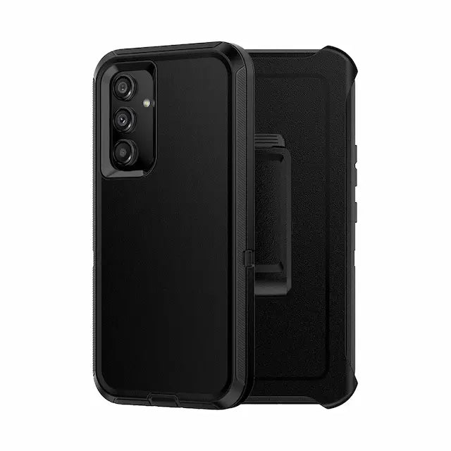 Shockproof Robot Armor Hard Plastic Case with Belt Clip for Samsung Galaxy A54 5G-Black
