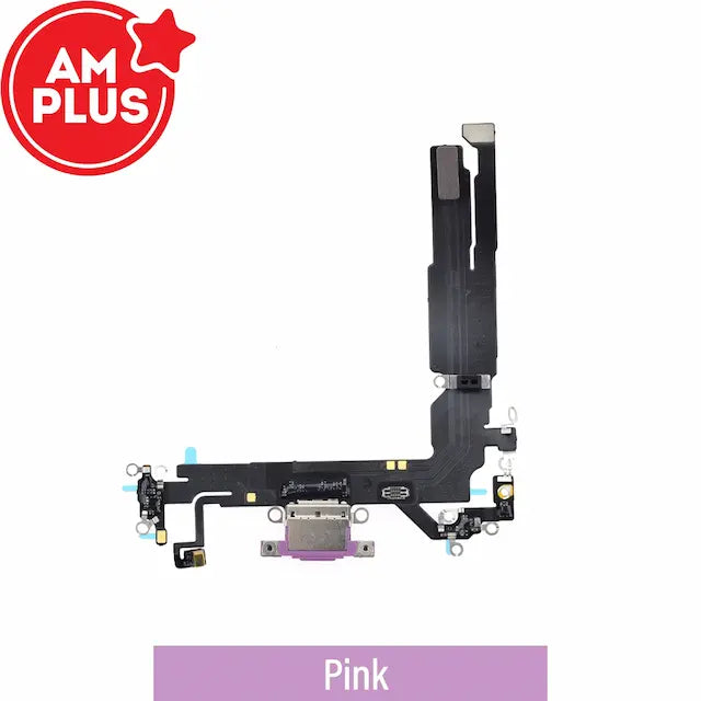 AMPLUS Charging Port for iPhone 16 -Pink