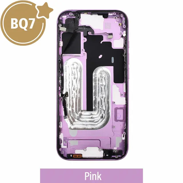 Mid-Frame Housing for iPhone 16-Pink (With SIM Tray Version) (BQ7) (No Camera Control Button)