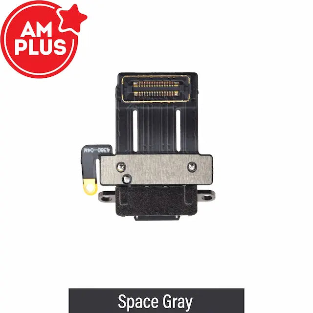 AMPLUS Charging Port with Flex Cable for iPad Pro 11 (2024)-Space Gray