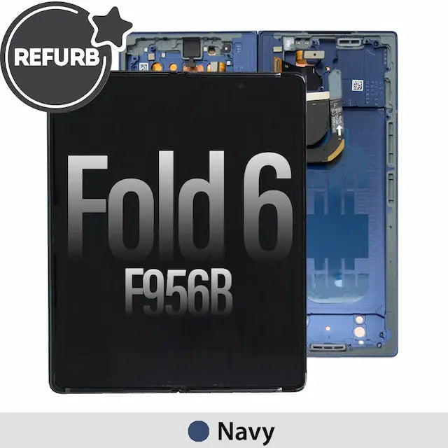 OLED Screen Replacement with Frame for Samsung Galaxy Z Fold6 5G F956B -Navy (REFURB)