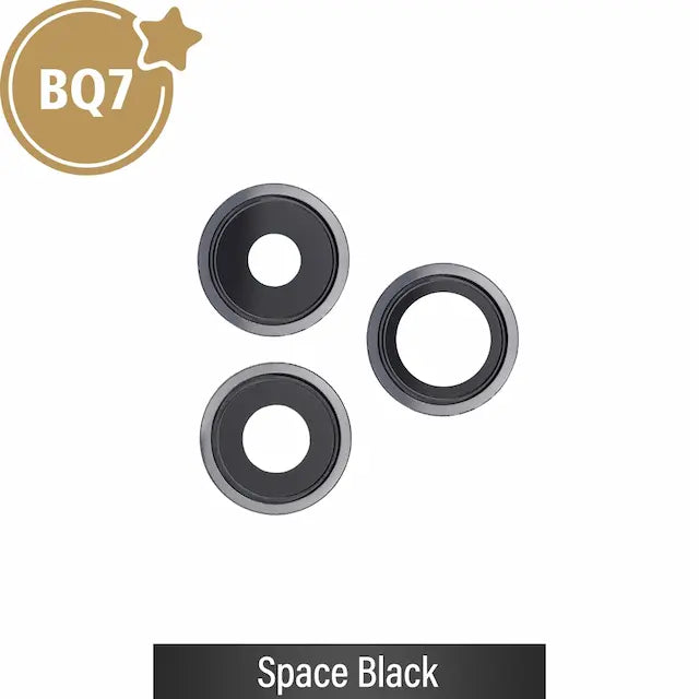 BQ7 Rear Camera Lens With Bracket for iPhone 14 Pro / 14 Pro Max-Space Black