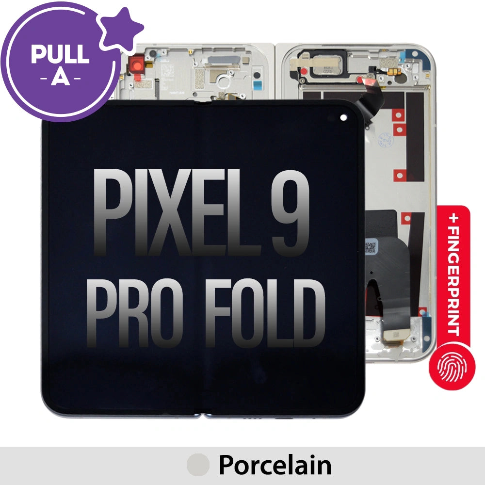 OLED Screen Digitizer Replacement With Frame and Fingerprint Sensor for Google Pixel 9 Pro Fold (PULL-A)