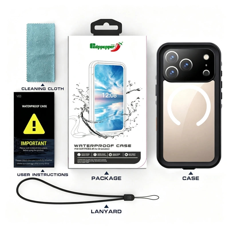 Waterproof MagFit Case for iPhone 15 Pro Max