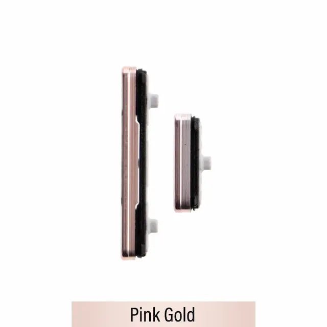 Power & Volume Button Set for Samsung Galaxy S22 5G S901B / S22 Plus 5G S906B-Pink Gold