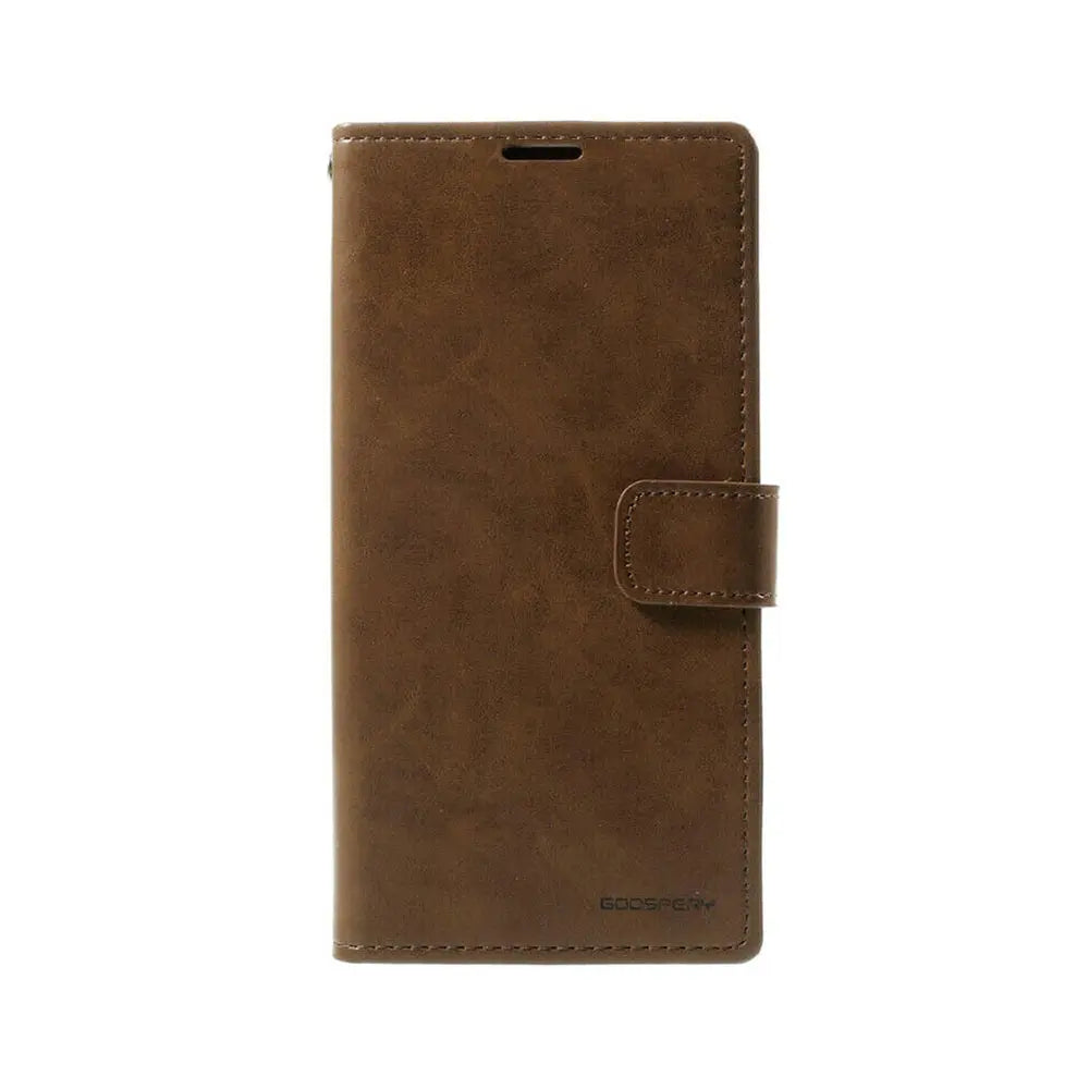 Mercury Blue Moon Diary Cover Case for Samsung Galaxy A20 / A30-Brown