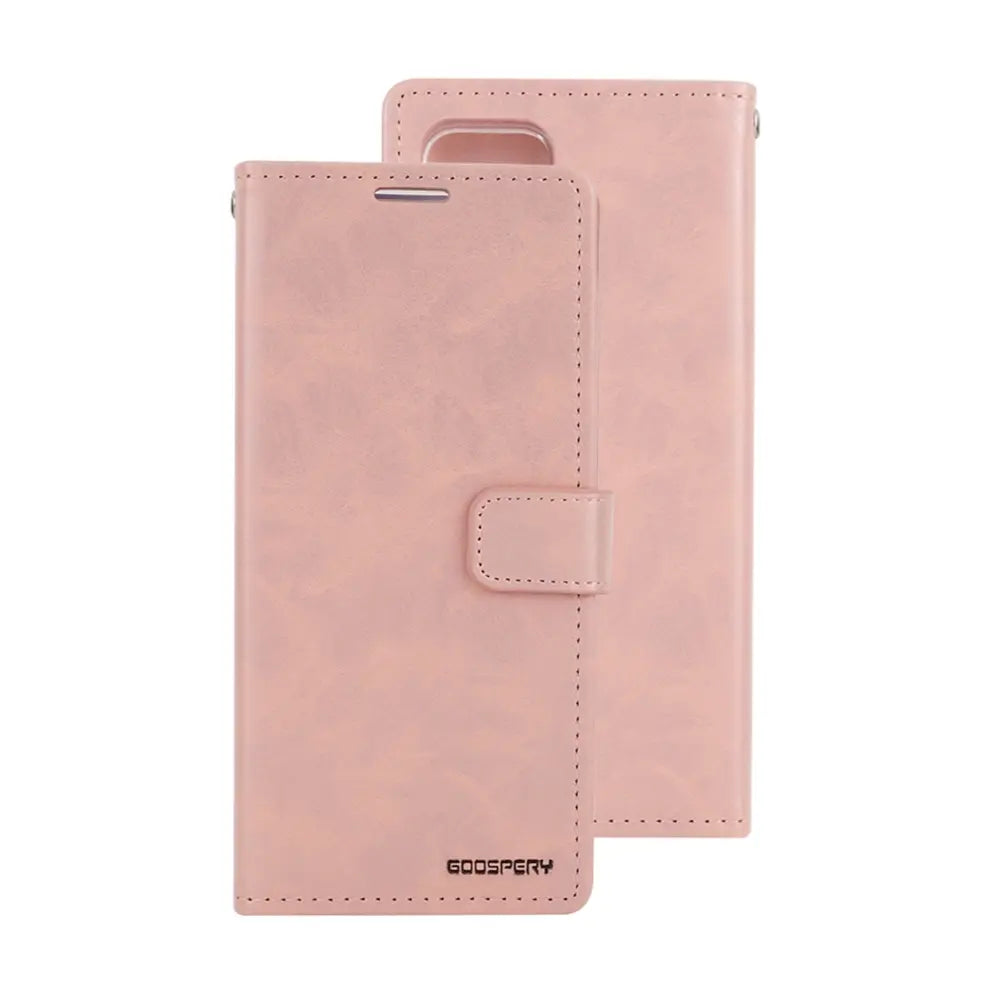 Mercury Blue Moon Diary Cover Case for Samsung Galaxy A72 4G / 5G-Black