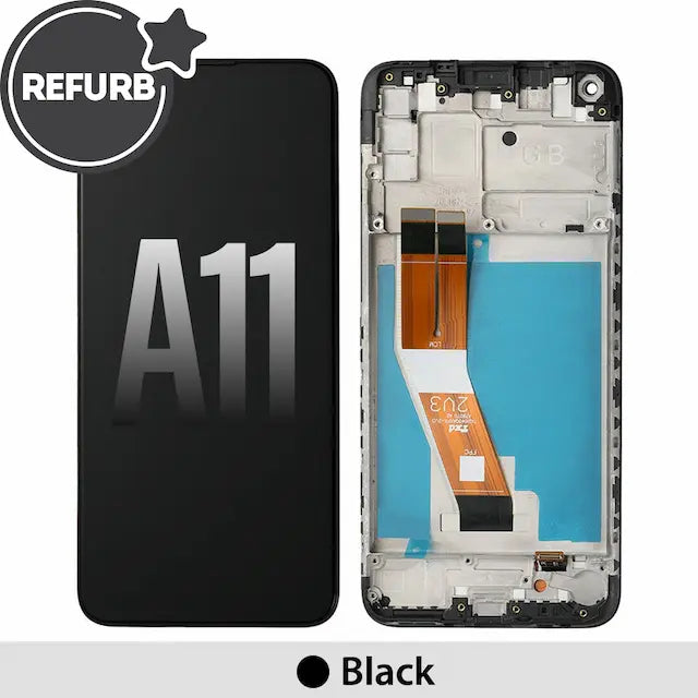 Samsung Galaxy A11 A115F REFURB LCD Screen Replacement Digitizer with Frame-Black