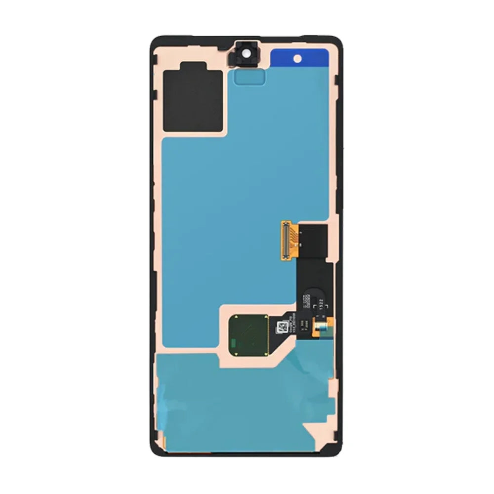 OLED Screen Digitizer with Bezel Frame and Fingerprint Sensor for Google Pixel 7 (GVU6C, GQML3) G949-00322-01 (Service Pack)