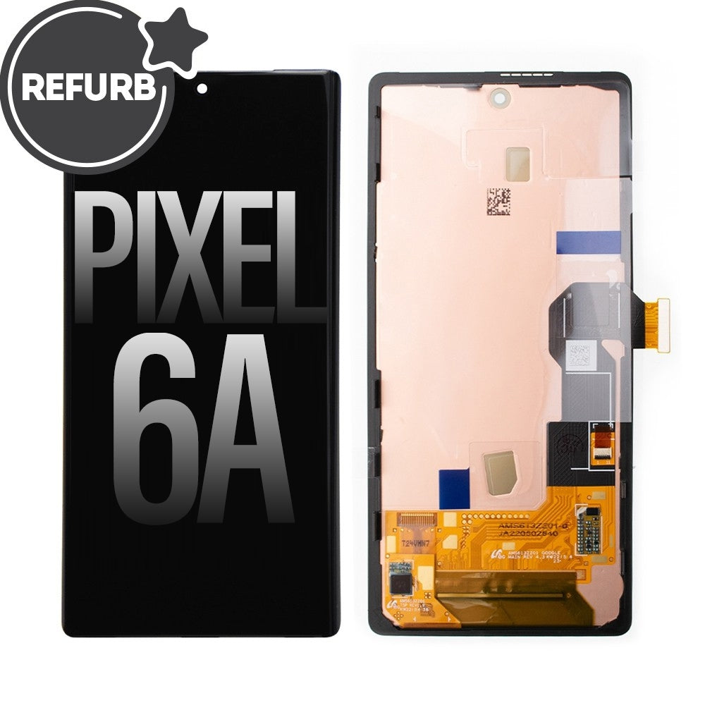 FULL ORIGINAL OLED Screen Replacement Digitizer with Bezel Frame and Fingerprint Sensor for Google Pixel 6a