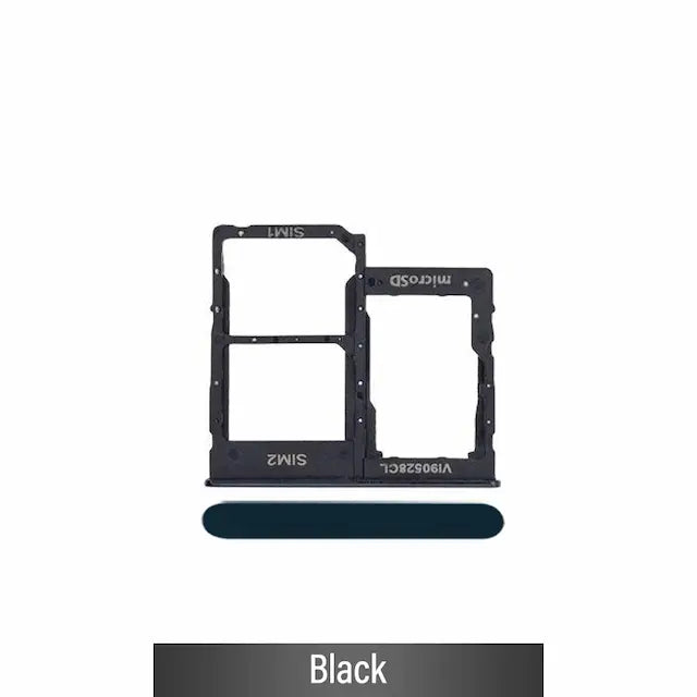 Dual SIM Card Tray for Samsung Galaxy A40 A405F-Black (Not for AU)