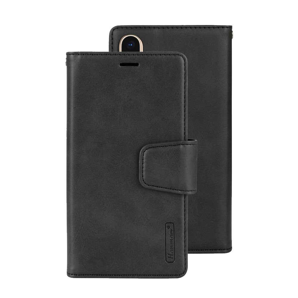 Hanman 2 in 1 Detachable Magnetic Flip Leather Wallet Cover Case for iPhone X / XS