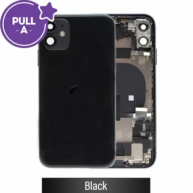 Rear Housing with Full Set Parts for iPhone 11-Black (PULL-A)
