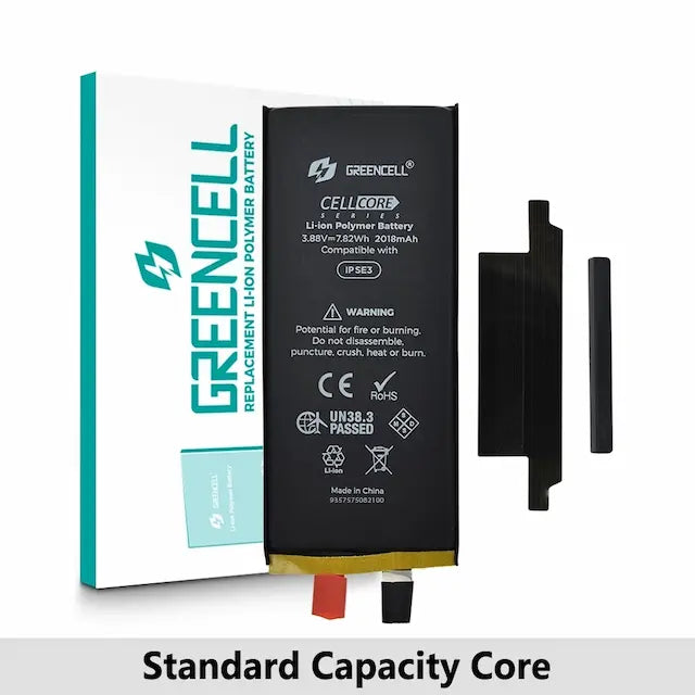 Greencell Core Series-Standard Capacity 2018mAh iPhone SE (2022) Replacement Battery Core with Adhesive Strips
