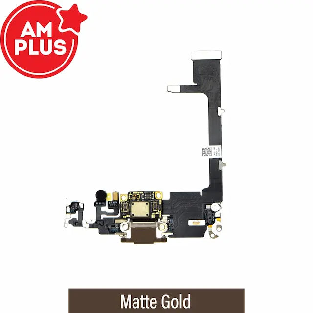 AMPLUS Charging Port for iPhone 11 Pro-Matte Gold