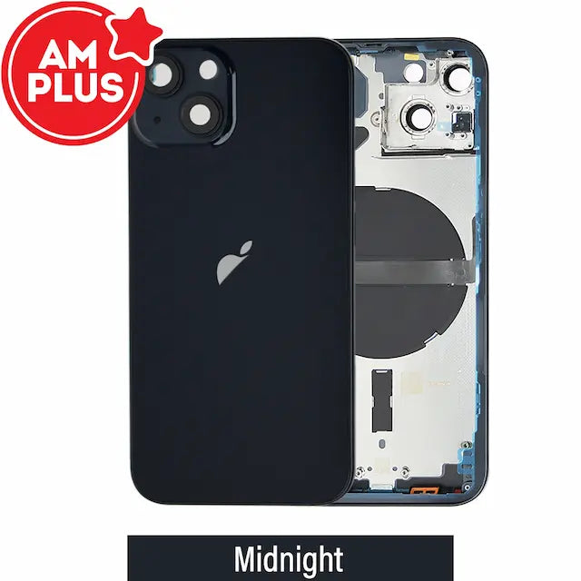 AMPLUS Rear Housing with Small Parts for iPhone 13 -Midnight