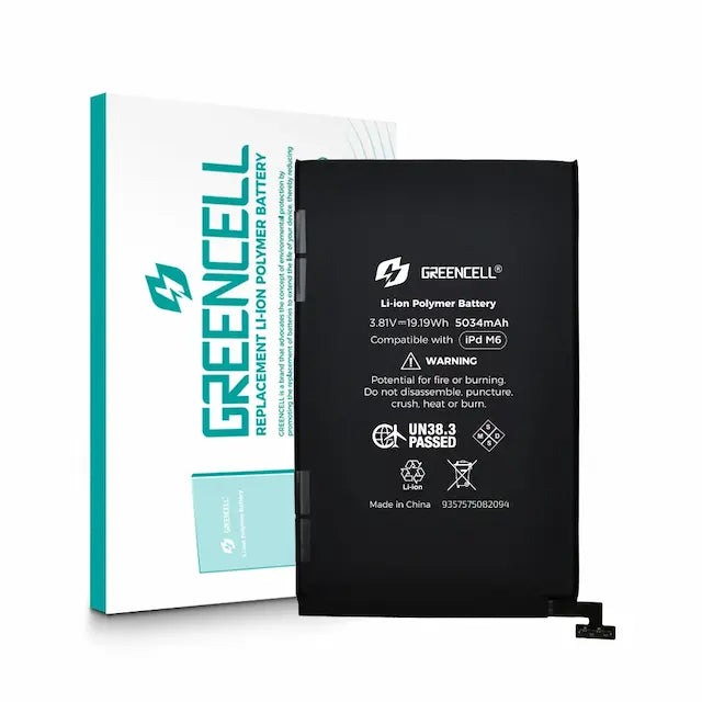 Greencell iPad mini 6 (2021) / mini 7 (2024) Replacement Battery 5034mAh with Adhesive Strips