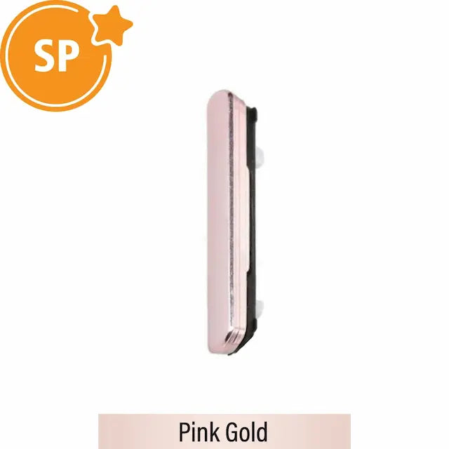 Volume Button for Samsung Galaxy S22 S901B / S22 Plus S906B GH98-47110D (Service Pack)-Pink Gold