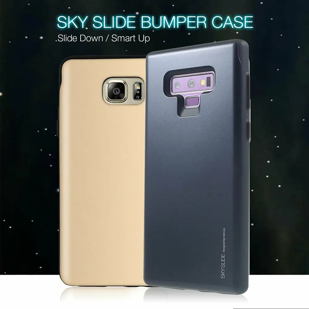 Mercury Sky Slide Bumper Case for Samsung Galaxy Note 8-Red