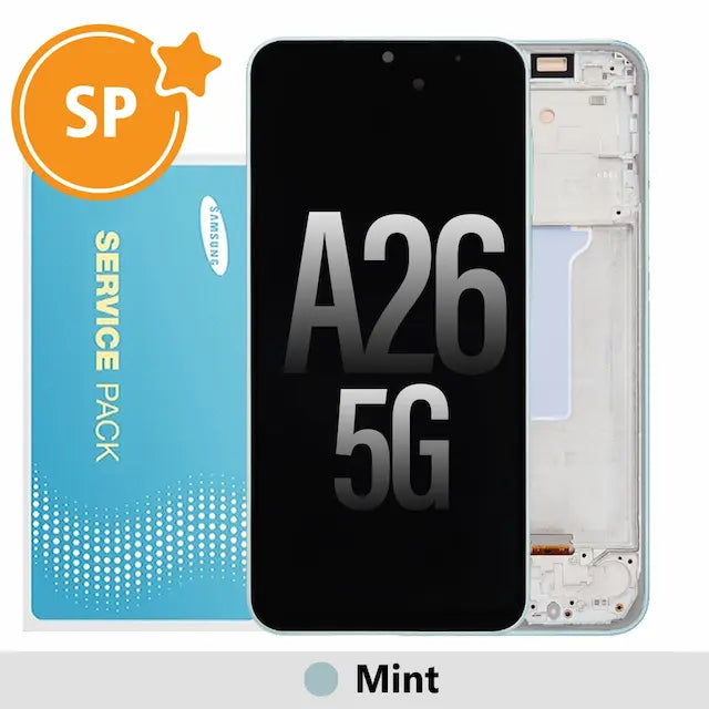 Samsung Galaxy A26 5G A266B OLED Replacement with Frame GH82-37049C (Service Pack)-Mint
