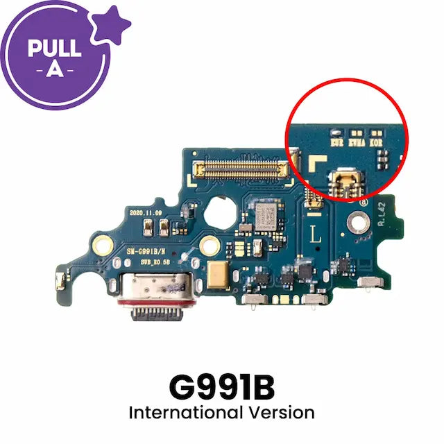 Charging Port Board for Samsung Galaxy S21 G991B (International Version / N Version) (PULL-A)