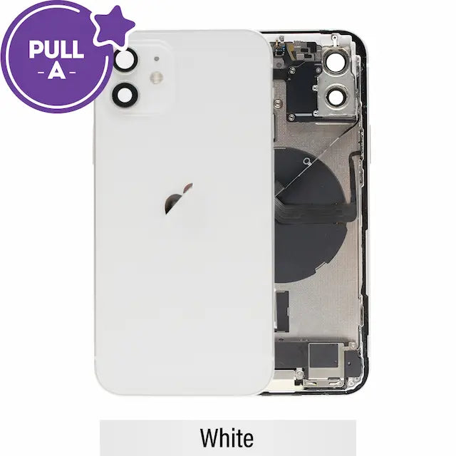 Rear Housing with Full Set Parts for iPhone 12-White (PULL-A)