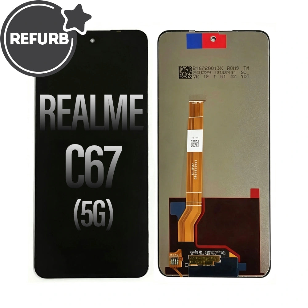 REFURB LCD Assembly Replacement for Realme 11X 5G / C55 / 11 5G / Narzo 60X 5G / C67 5G / A58 4G / A98 5G / F23 5G / OnePlus Nord N55 / Nord CE3lite / Nord N30