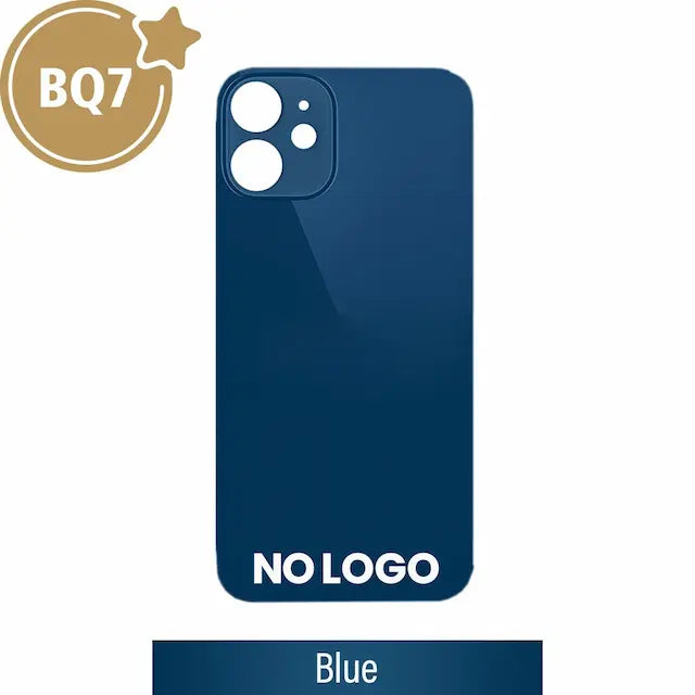 BQ7 Rear Glass With 3M Adhesive Replacement for iPhone 12 mini (NO LOGO)-Blue