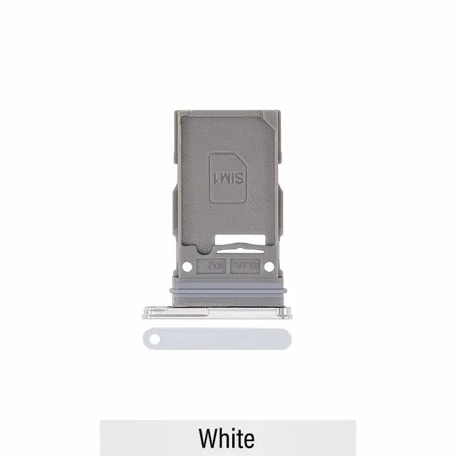 Single SIM Card Tray for Samsung Galaxy S22 S901B / S22 Plus S906B-White