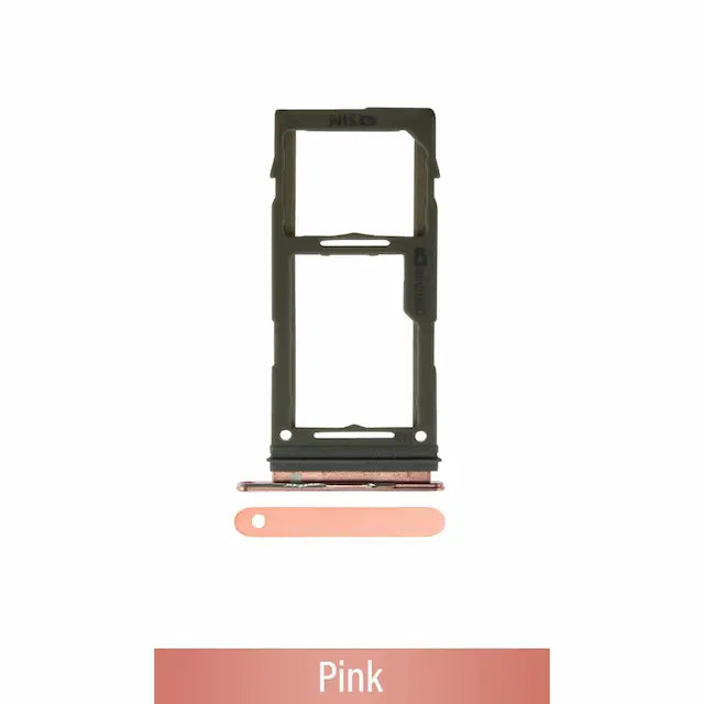 Single SIM Card Tray for Samsung Galaxy S10 G973F / S10 Plus G975F / S10E G970F-Pink