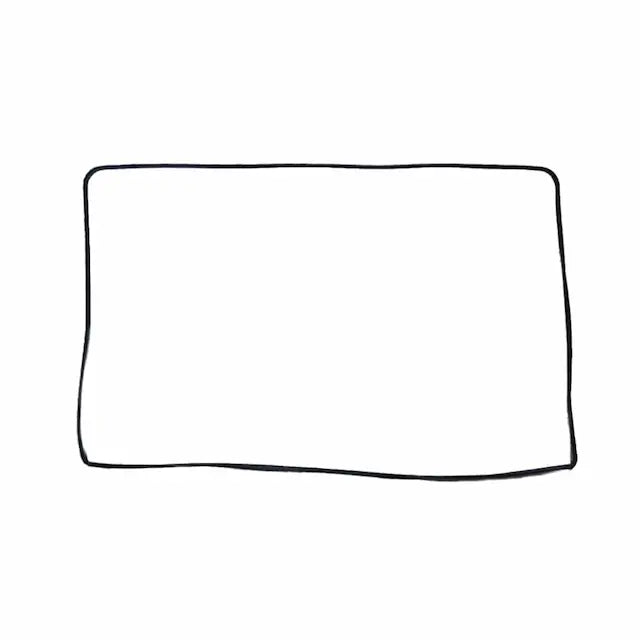 LCD Screen Display Frame Rubber Ring for MacBook Air 13" A1369 / A1466