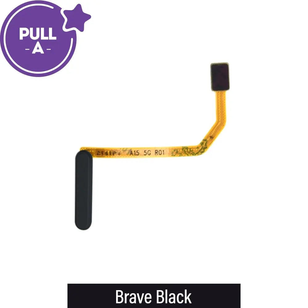 Fingerprint Reader with Flex Cable for Samsung Galaxy A15 5G A156B (PULL-A)-Brave Black