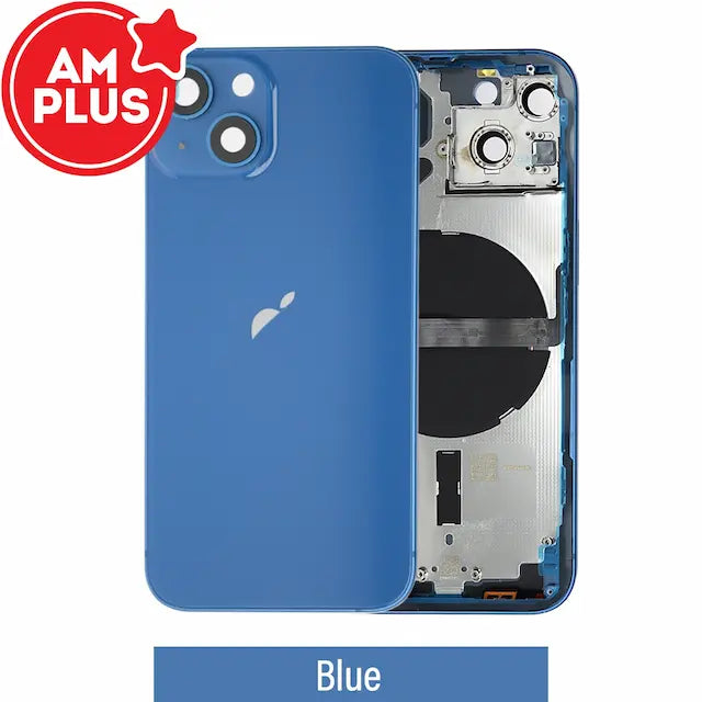 AMPLUS Rear Housing with Small Parts for iPhone 13 -Blue