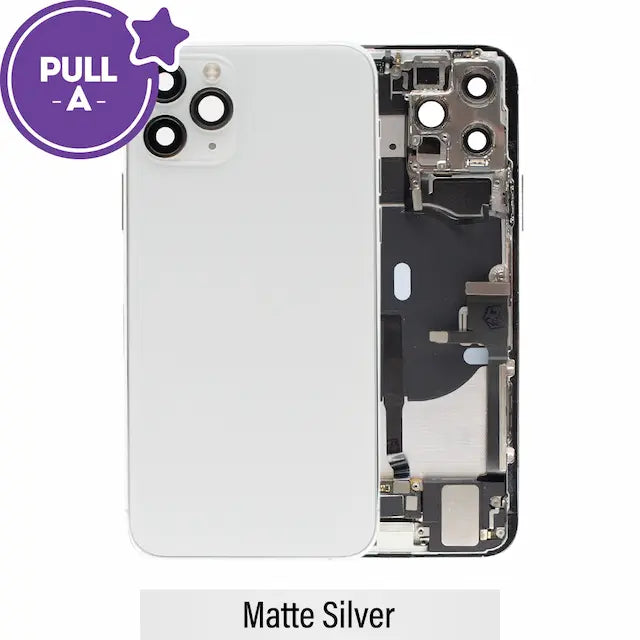 Rear Housing with Full Set Parts for iPhone 11 Pro-Matte Silver (PULL-A)